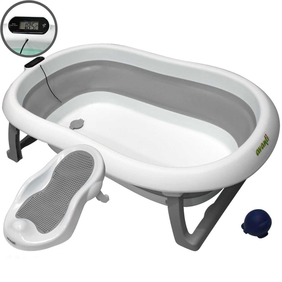 Bañera para bebés plegable y compacta con diseño atractivo La bañer