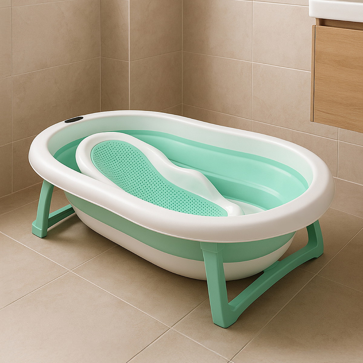 BAÑERA PLEGABLE AVANTI WASHING C/REDUC Y TERMÓMETRO | 28 LTS