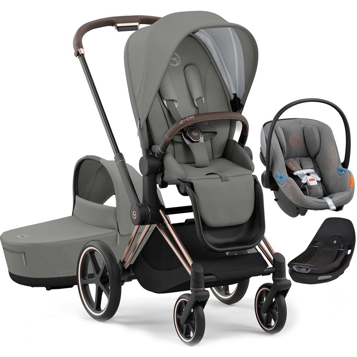 COCHECITO CYBEX PRIAM + MOISES + ATON G SWIVEL LATCH