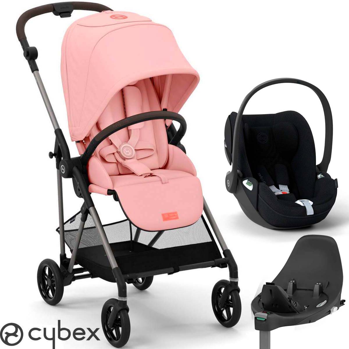 COCHECITO CYBEX MELIO CARBON CON BUTAQUITA CLOUD T I SIZE