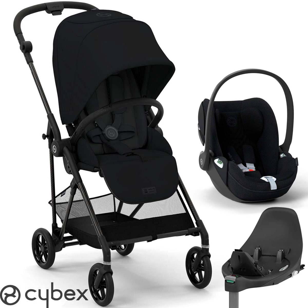 COCHECITO CYBEX MELIO CARBON CON BUTAQUITA CLOUD T I SIZE