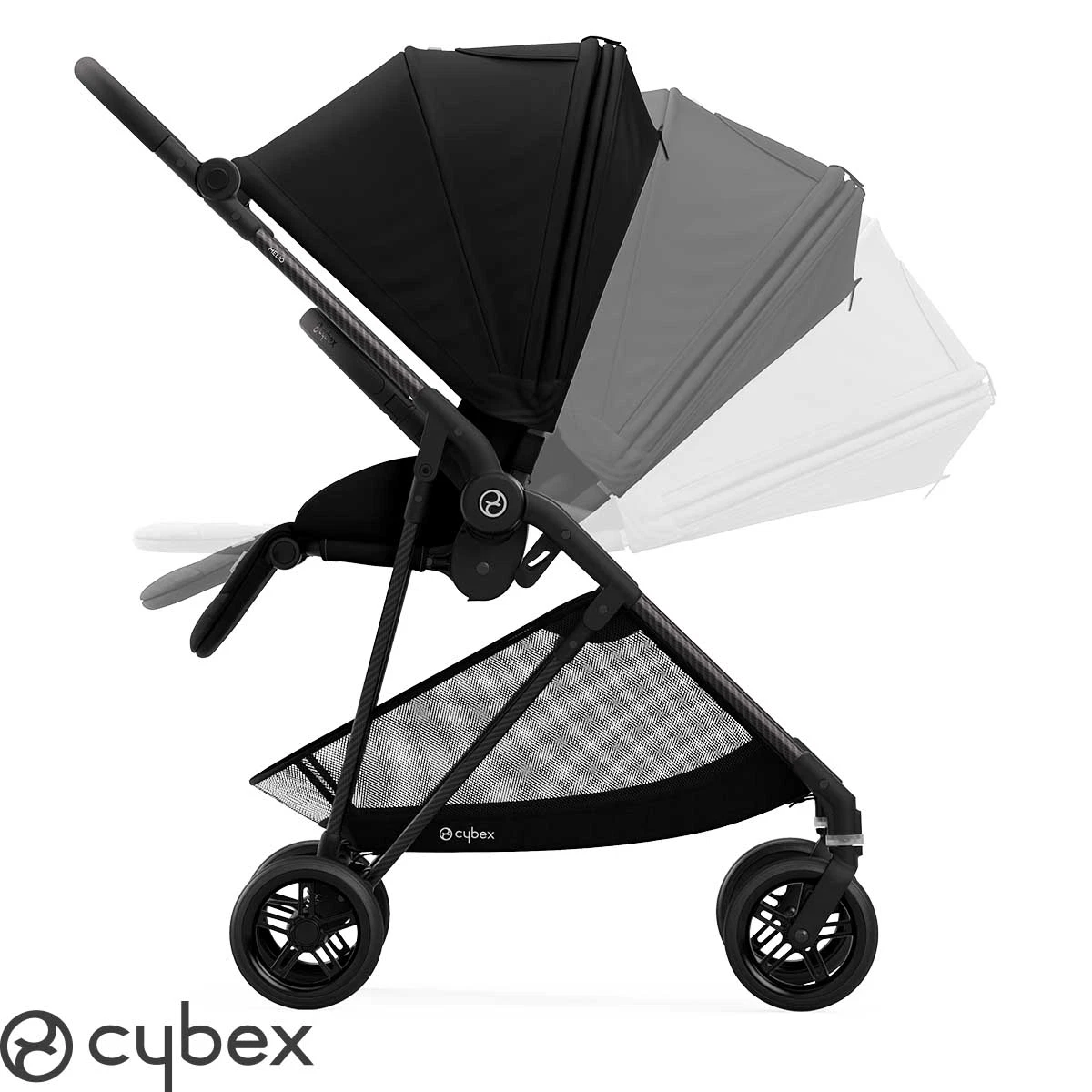 COCHECITO CYBEX MELIO CARBON CON BUTAQUITA CLOUD T I SIZE