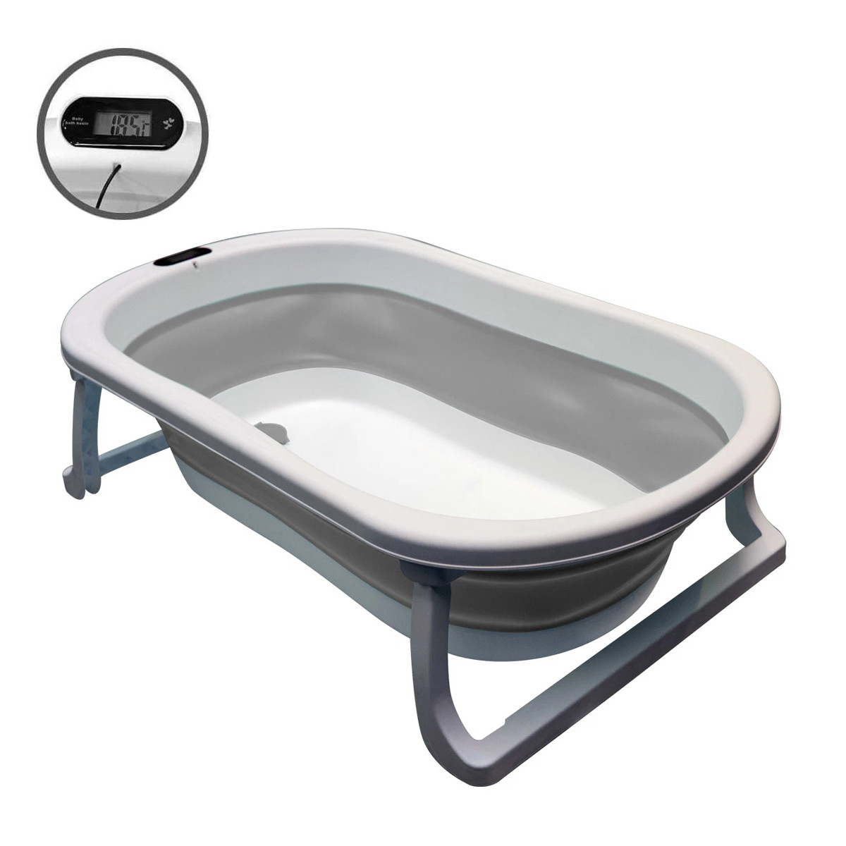 BAÑERA PLEGABLE AVANTI BUBBLES CON TERMÓMETRO | 25 LTS