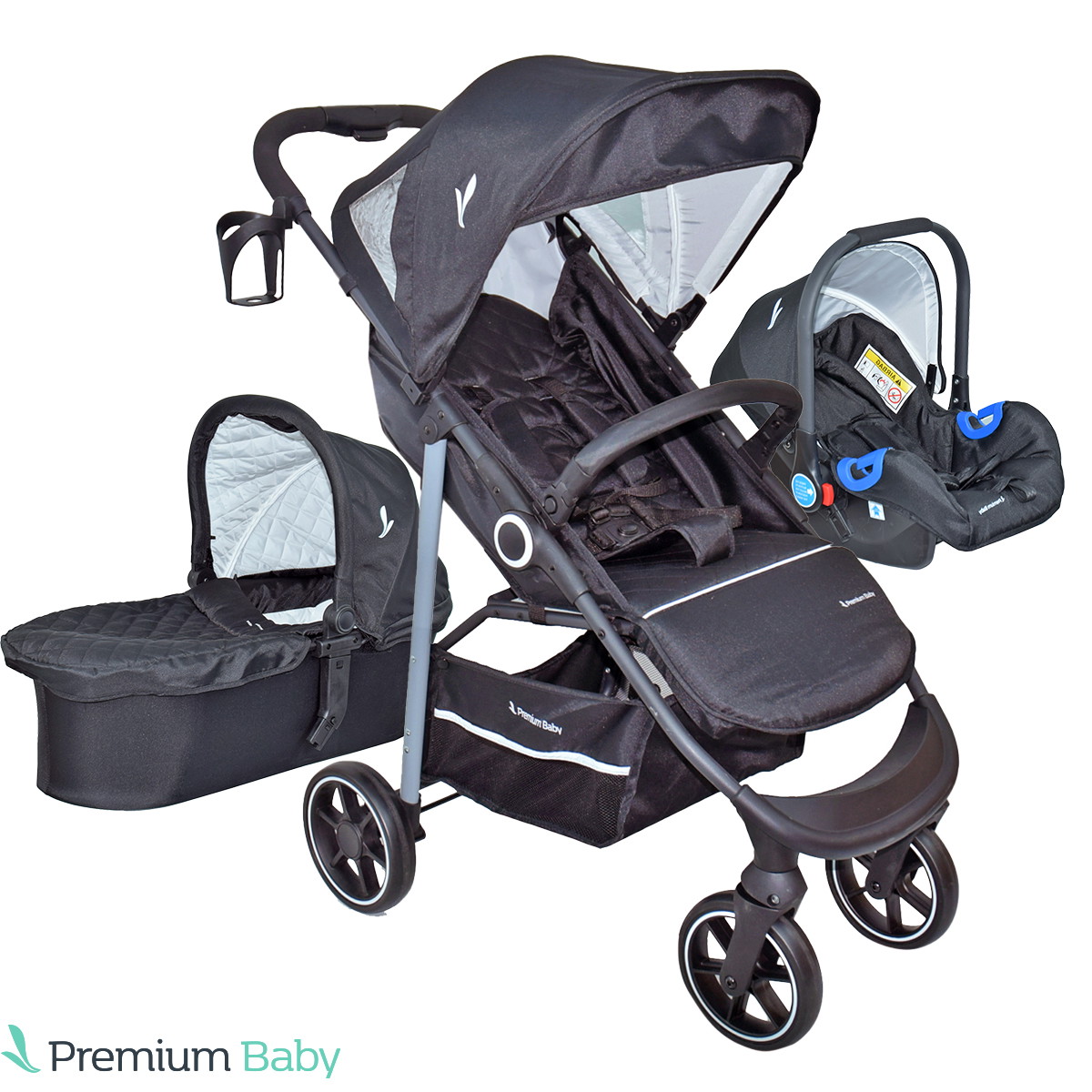 COCHECITO TRAVEL SYSTEM 3 EN 1 PREMIUM BABY CHARLOTTE