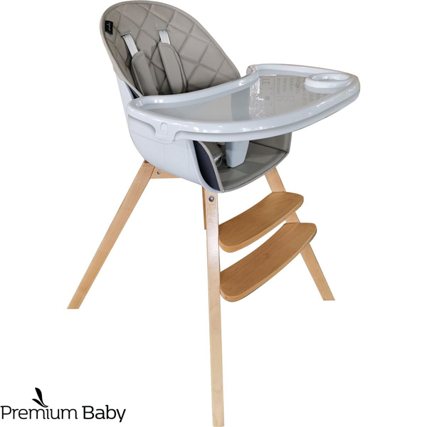 SILLA DE COMER 2 EN 1 PREMIUM BABY WOOD FIX