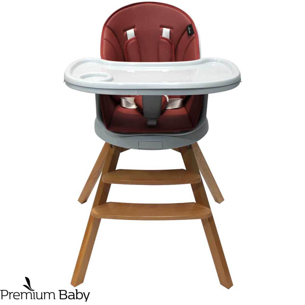 SILLA DE COMER 3 EN 1 PREMIUM BABY WOOD 360º