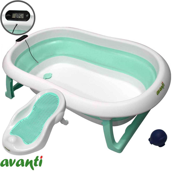 BAÑERA PLEGABLE AVANTI WASHING C/REDUC Y TERMÓMETRO | 28 LTS
