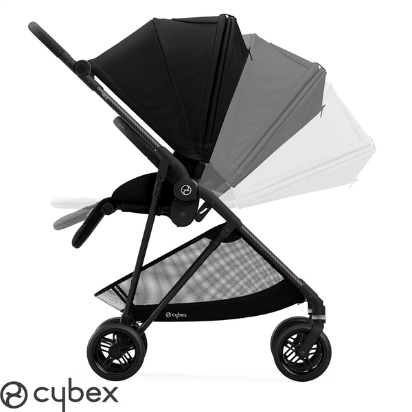 COCHECITO CYBEX MELIO CARBON CON BUTAQUITA CLOUD T I SIZE