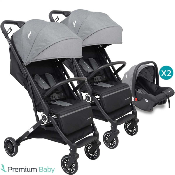 COCHECITO TRAVEL SYSTEM PREMIUM BABY LUCA X2 + CONECTOR